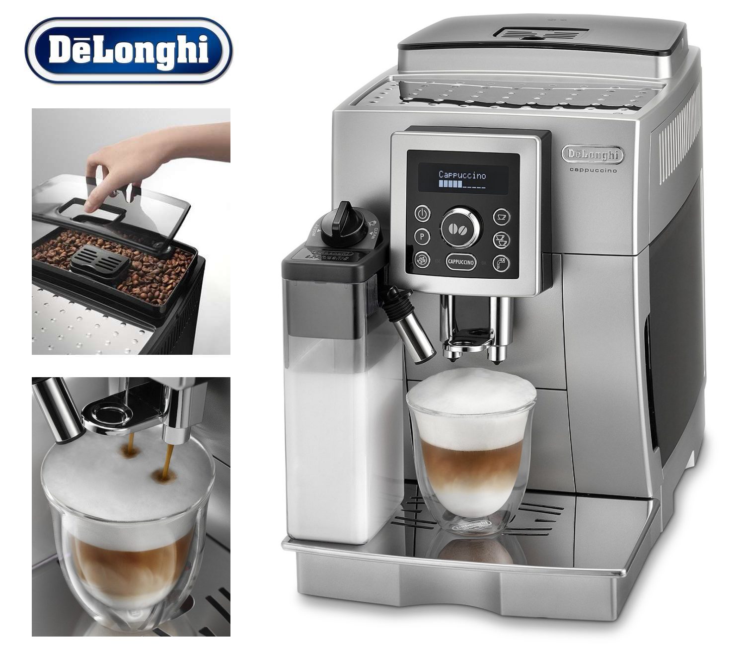 Kaffeevollautomat DeLonghi One Touch ECAM 23.466.S - 3. Platz Stiftung Warentest 12/2016 - Bestes Preis-Lestungsverhältnis